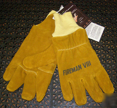 Glove corp fireman viii firefighting gloves knit cuffxl
