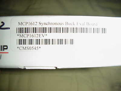 Microchip MCP1612 synchronous buck regulator eval board