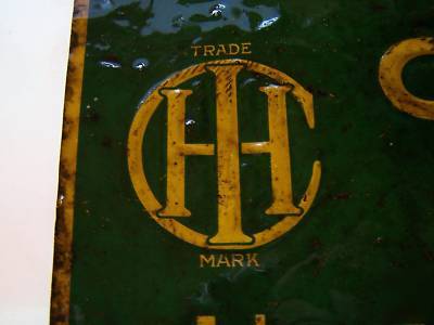 Old ihc famous mogul hit miss gas engine tractor sign