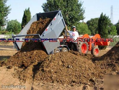 2010 model enclosed box hydraulic remote dump trailer 