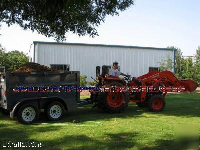 2010 model enclosed box hydraulic remote dump trailer 