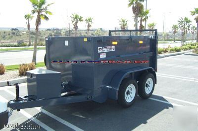 2010 model enclosed box hydraulic remote dump trailer 