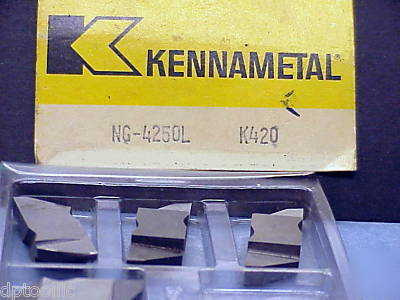 5PCS ng-4250L K420 kennametal .250 grooving insert 