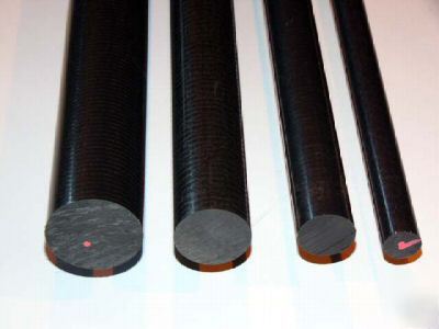 Black nylon 66 round bar rod 30MM x 500MM long