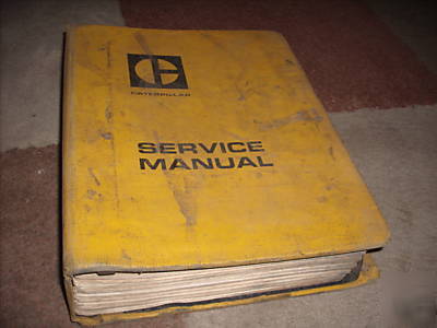 Caterpillar cat 637 tractor scraper service manual oem