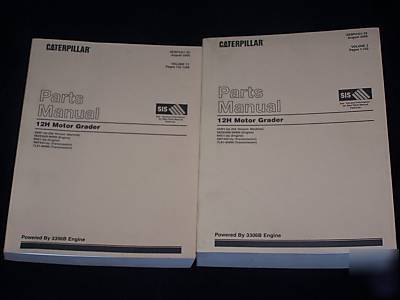 Caterpillar parts manual set 12H motor grader 4KM1-up