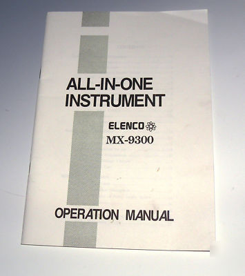 Elenco mx-9300 all-in-one test instrument. good cond.
