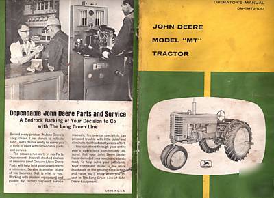 John deere mt operator's owners manual om-TMT2-1051