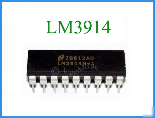 10 pcs LM3914 LM3914N bar display driver pdip bargraph
