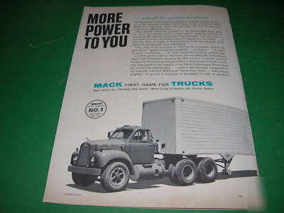 1960 mack truck thermodyne diesel engine catalog 