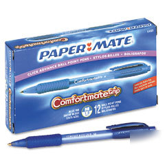 Comfortmate grip ballpoint pen, medium point, blue ink,