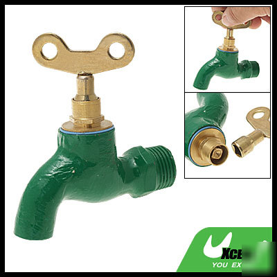 Green home family metal water faucet tap with lock