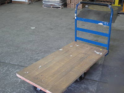 Heavy duty warehouse shipping material cart 30
