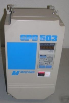 Magnetek gpd 503 variable speed drive & 7 1/2 hp motor 