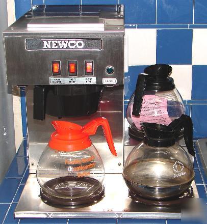 New co nklp 3-warmer commercial pourover coffee brewer