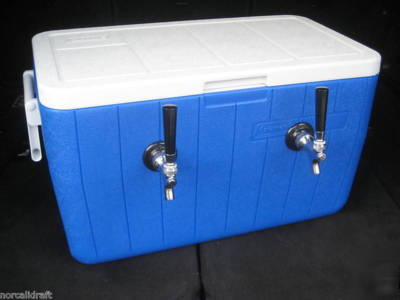 New draft keg beer cooler dbl jockey box kegerator ** **