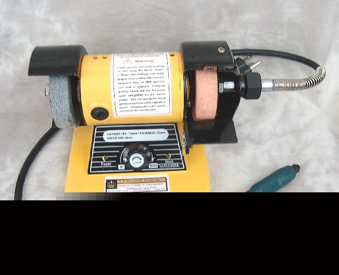 New twin shaft buffer-grinder w/flex shaft attachment, 