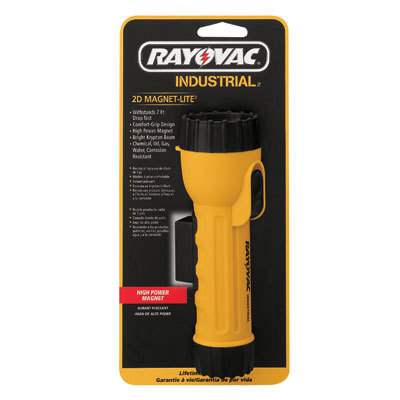 Rayovac industrial 2D magnet-lite flashlight