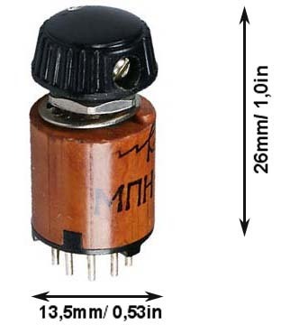 Russian mini rotary switches 1 pole 10 trow. lot of 2