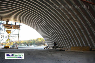 Steel factory metal prefab arch quonset dome building 