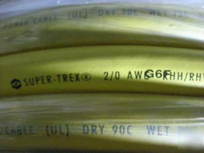 Tpc super-trex 2/0 awg power cable, 86325, >1000' avail