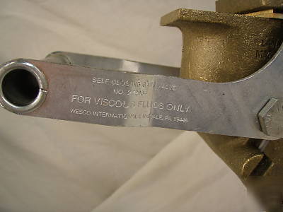 Wesco 272034 heavy duty self closing brass gate valve 2