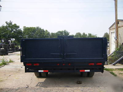 New 8 x 20 x 2 drop sides dump trailer we ship 
