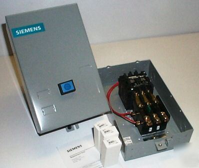 New siemens three phase 10 hp magnetic starter nema 1