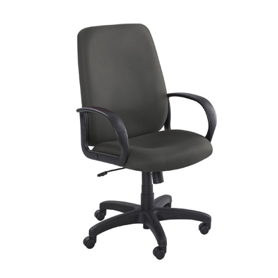 Safco poise hi-back mobile office desk chair black
