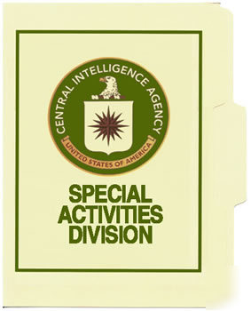 Special activities division file folder