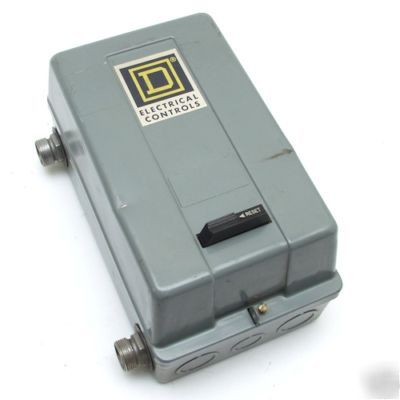 Square d type 8536 type SBG1 motor starter nema size 0