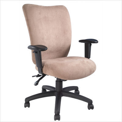 Stone microfiber multi-functional task chair lock tilt