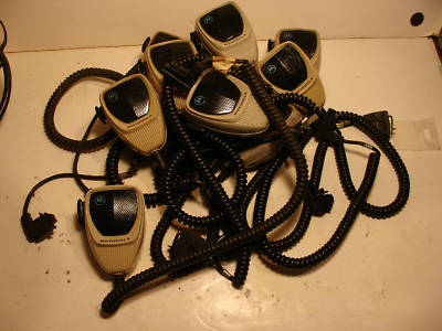 11 motorola microphones for spectra,maratrac, etc. 