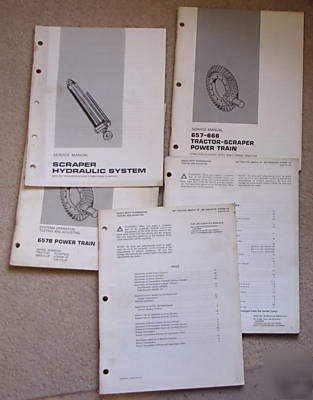 5 caterpillar cat 657 tractor scraper manuals