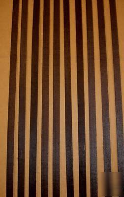 Black dyed anigre veneer - 1/36