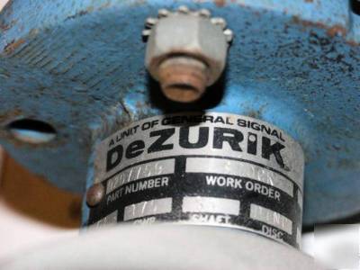 Dezurick industrial gate valve 3 inches hose interface