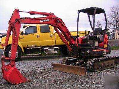 Kubota U35 mini excavator 2-speed 1673 hours