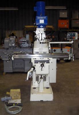 Never used, darbert, vertical knee type milling machine