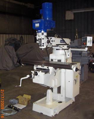 Never used, darbert, vertical knee type milling machine