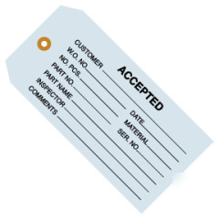 Shoplet select accepted blue inspection tags 4 34 x 2