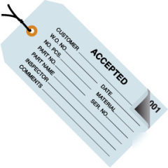 Shoplet select accepted inspection tags 2 part number