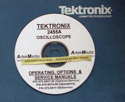 Tek 2455A operating, service & option manuals (3)