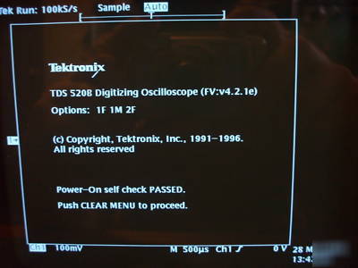 Tektronix TDS520B 500 mhz 4CH 1GS/s oscilloscope