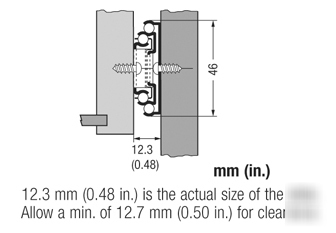 Soft close drawer slide FR5000-ecd.500; 20