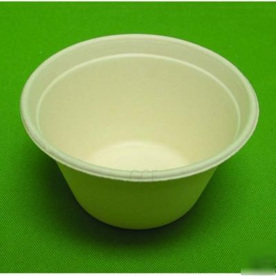 Compostable sugar cane bagasse 12 oz bowls 500 per case