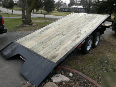 2010 deck over gravity tilt bed trailer 14,000 gvw