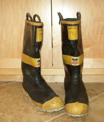 Firefigher turnout boots ranger firemaster 10 usa steel