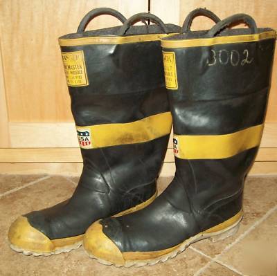 Firefigher turnout boots ranger firemaster 10 usa steel