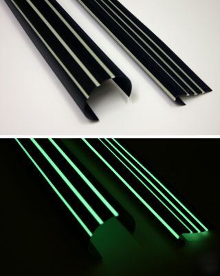 Glow in dark anti-slip stair nosings 1.25M long 5CMWI 