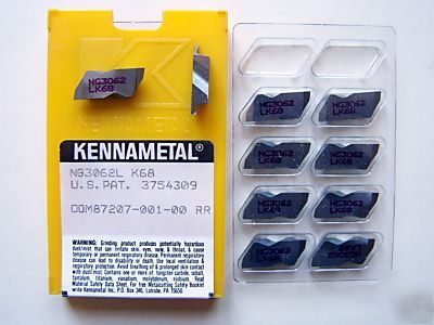 Kennametal NG3062L K68 carbide inserts 10PCS us made